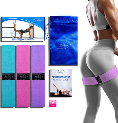 Teodora's Booty Bands Resistance Bands for Legs and Butt (Amazon US Exclusive)